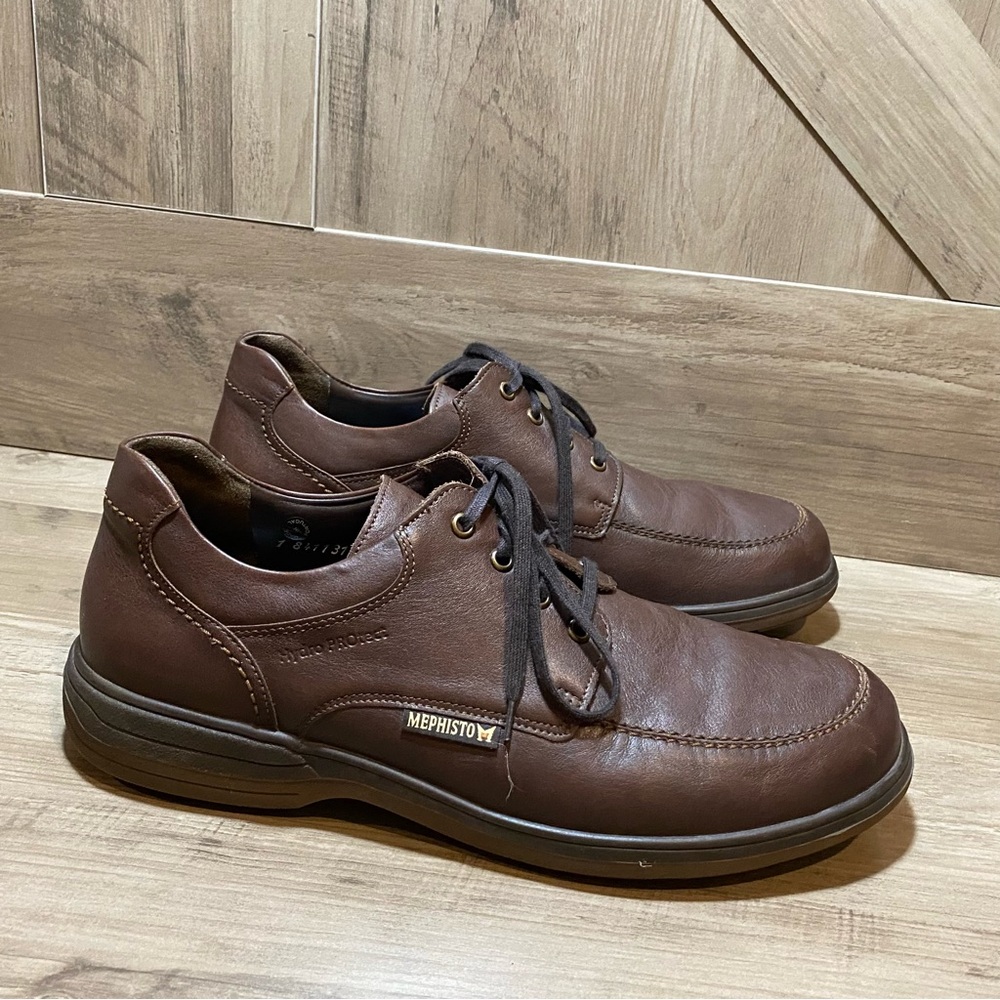 Mephisto Douk Hydroprotect Moc Toe Derby Leather Men's Shoe Sz 11.5 Ecco Insoles - Picture 5 of 13